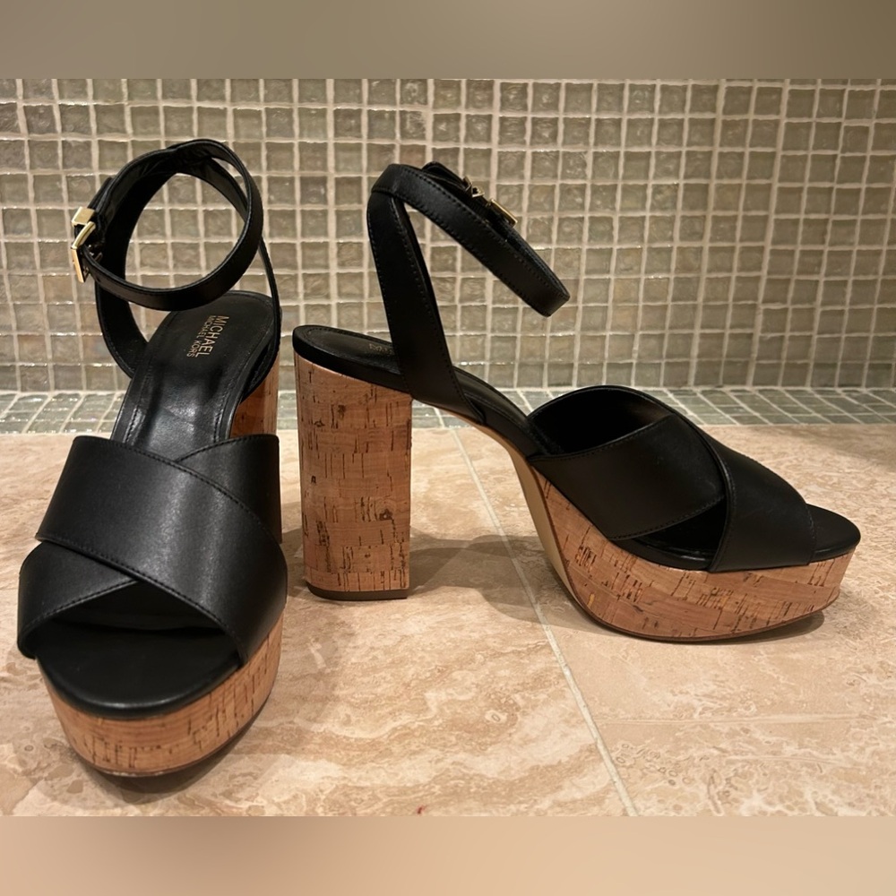 Michael Kors Cork Platform Sandals